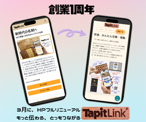 TapitLink創業1周年記念